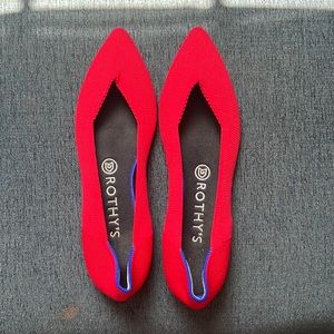 Rothy’s The Point Women’s Flats Bright Red